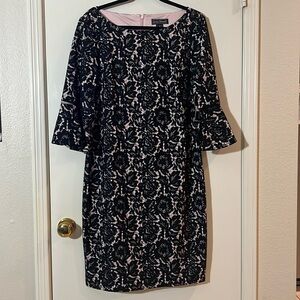 Jessica Howard Lace Dress Black Light Pink NWT
